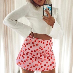 Princess Polly flower power mini skirt NWT!!